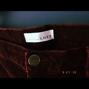 Cranberry merlot corduroy trousers